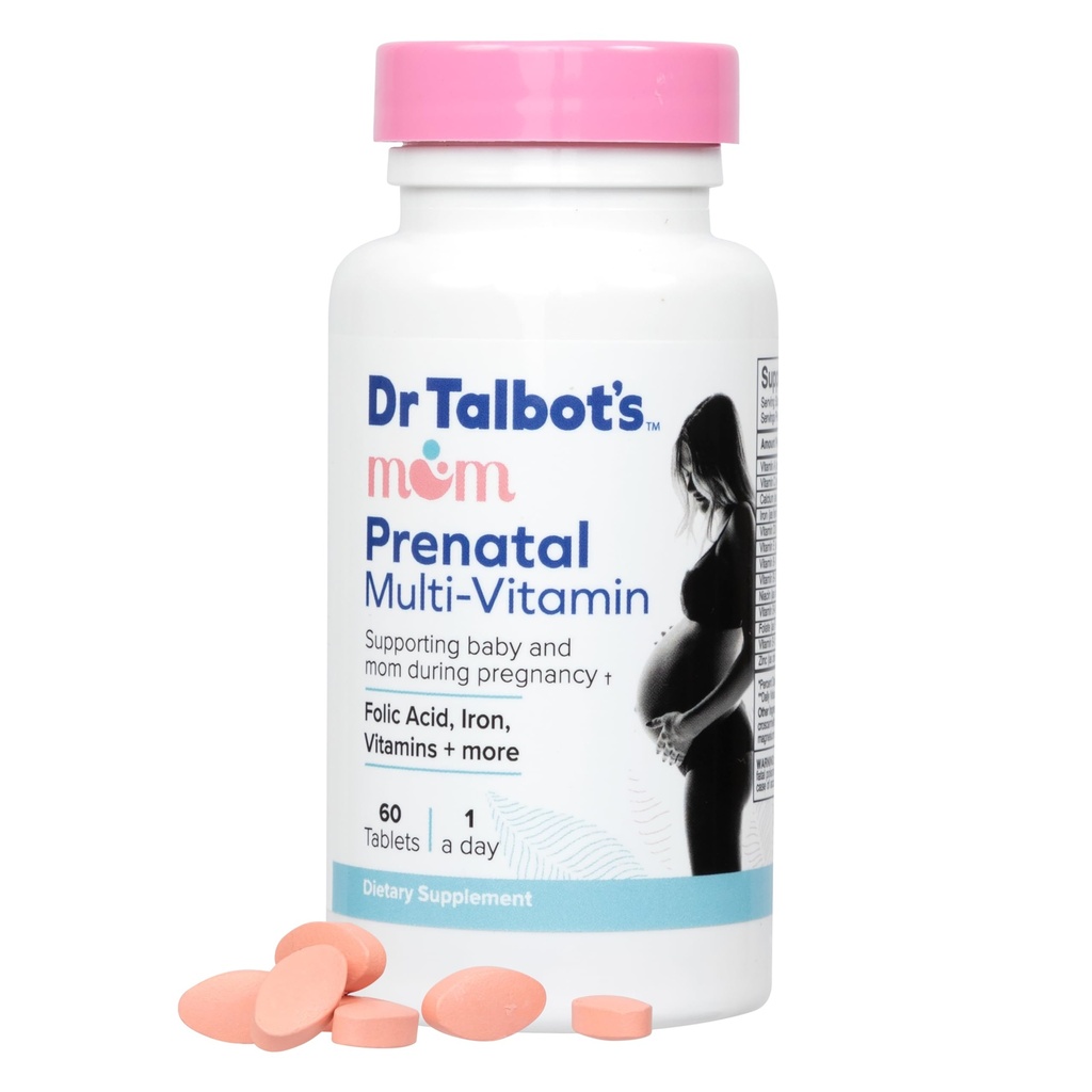 Dr. Talbotのお母さんの胎児の多ビタミンの毎日の補足-葉酸、鉄、ビタミンおよび多く- 60のタブレット