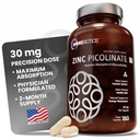 OmniBiotics亜鉛ピコリン酸塩30mgの補足–免疫システム、健康な皮およびエネルギー サポートのための高い吸収亜鉛– 180ビーガンカプセル