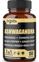 Ashwagandhaのエキスのカプセル7の草の原料8050のmg -混合されたFenugreek、マカ、Turmeric、Rhodiola、ジンジャー及び黒のペッパー-睡眠、精神、免疫及びエネルギー サポート- 5か月の供給