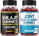 DORADO NUTRITION Shilajit Gummies for Men & Women (60 Gummies) and Glucosamine Chondroitin (60 Count)
