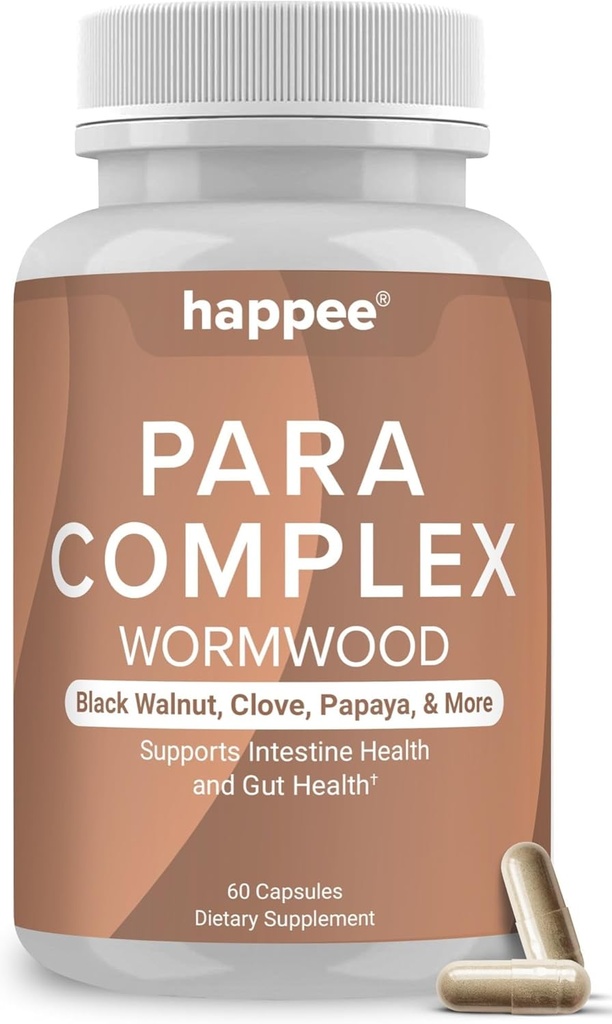 ParaComplex Intestinal Guard for Humans - para Purge Herbal Cleanse for Gut Health & Digestive Balance - with Wormwood, Black Walnut, Garlic & More - 60 Capsules