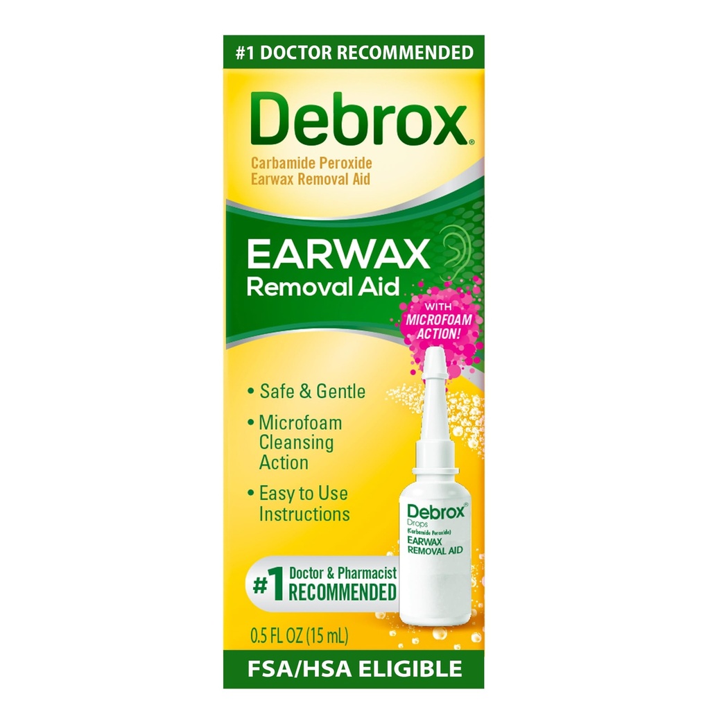 Debroxの耳のワックスの取り外しの低下、穏やかなMicrofoamの耳のワックスの除去剤、0.5 Fl Oz