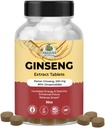 驚くべき植物のPanaxのGinsengのエキスのタブレット- 200mgエネルギー及び弛緩のための高有効な80%のGinsenosides-認知ブースターのための自然な草の補足- 30のタブレット