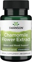 Swanson Chamomileの花のエキス500のミリグラムはカプセル60のカプセルごとの1.2% Apigenin 6 mgに標準化しました