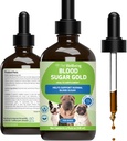 Pet Wellbeing - Blood Sugar Gold Value Size for Dogs & Cats - Natural Support for Healthy Blood Sugar Levels in Your Pet with Diabetes - 4 oz (118ml)