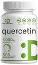 サービングあたりケルセチン1,000mg、300カプセル - 健康的な免疫サポートサプリメント、高バイオ利用できるフラボノイド、自然抗酸化剤 - 非GMO、大豆フリー、グルテンフリー、グルテンフリー