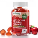 アップルサイダー酢のガミー 60 カウント 1000 mg ビタミン B6 ビタミン B12 代謝、消化、デトックス、ガット ・ 免疫の健康