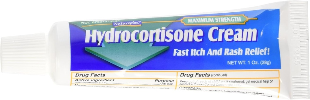 Natureplex Hydrocortisone 1% クリーム, 1 オンス (パック 3)