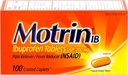 Motrin IB、Ibuprofen 200mgのタブレット、筋肉痛、頭痛、腰痛、月経のけいれん及びマイナー関節炎の苦痛、NSAID、100 Ctのための痛みのReliever及びファーバーの減力剤