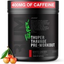 RAW Thuper Thavage Pre Workout Powder - クレアチン、ベータアランナイン、L-Citrulline & Caffeineとの高い刺激的なプレワークアウト - Chris Bumstead Gym & Fitness Supplement for Men & Women - White Cherry