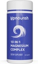 UpNourish マグネシウムの補足 - 1 つのマグネシウムのコンプレックスの 10 - Glycinate のフル スペクトラムのマグネシウムのミネラル補足、クエン酸塩、マレート、炭酸塩、酸化物および多く、240 のビーガン カプセル