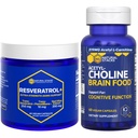 NATURAL STACKS Acetylcholineの塩素の食糧+Resveratrolの補足の束-サポート認知機能及び頭脳の老化* - 120の合計のカプセル