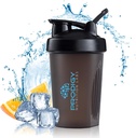 Prodigy Nutrition Labs Premium Shaker Bottle Perfect for Protein Shakes and Pre Workout -14 Ounce (Black) - プロダギー栄養ラボ