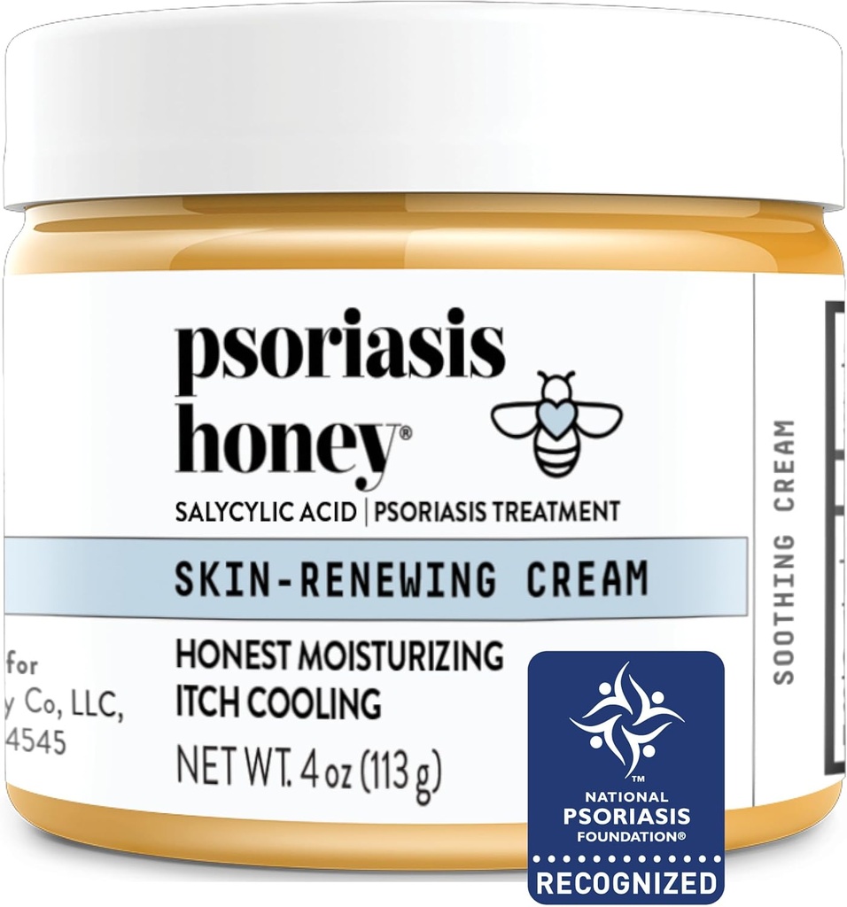PSORIASISの蜂蜜の皮更新のクリーム-Eczema及びSeborrheicの皮膚炎のクリーム-皮、赤みおよびイッチの救助のための乾癬の処置(4oz)