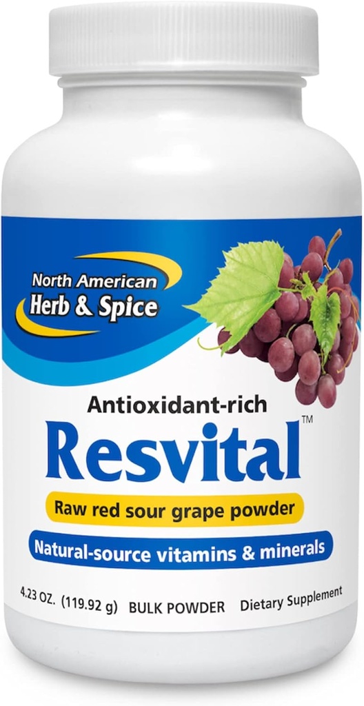 北アメリカのハーブおよびスパイス、Resvitalバルク粉、120-Grams