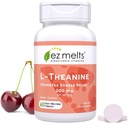 EZ Melts Dissolvable L-Theanine 200 mg, Sugar-Free, 1-Month Supply - 1 Pack