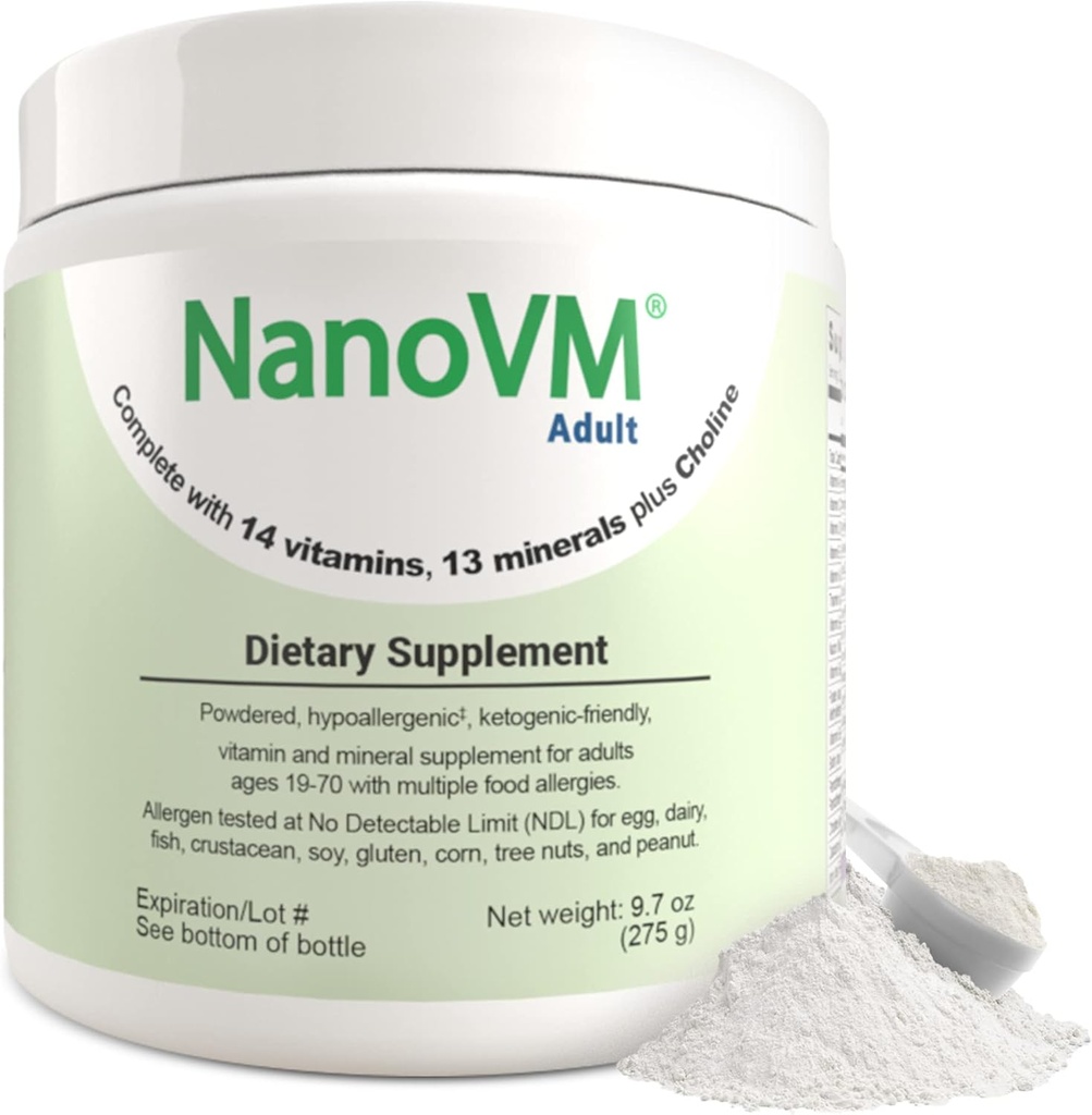 大人、アレルゲンフリービタミンサプリメント、13ビタミン&13ミネラルと女性と男性マルチビタミン、非風味マルチビタミンパウダー、低炭水化物大人マルチビタミン、275g - Solace Nutrition