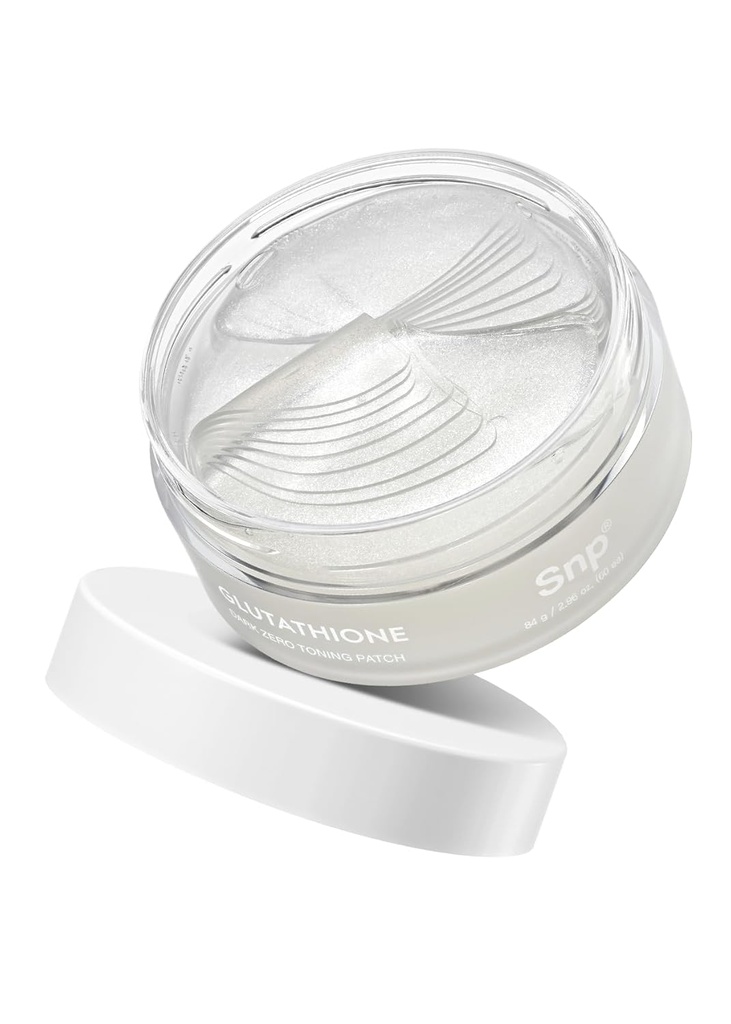 SNP 99% グルタチオン + ナイアシンアミド B3 目のパッチ | 傷やダークスポットの目のパッチの下での栄養 | ふわの目とダークサークルのアンダーマスク | 朝鮮スキンケア | 60 パッチ