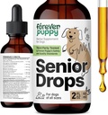 Forever Puppy Senior Dogs Drops - Immune & Brain Support Complex for Elderly Dogs of All Breeds & Sizes - Vitamins and Supplements for Older Pets - Food Supplements - 2 oz