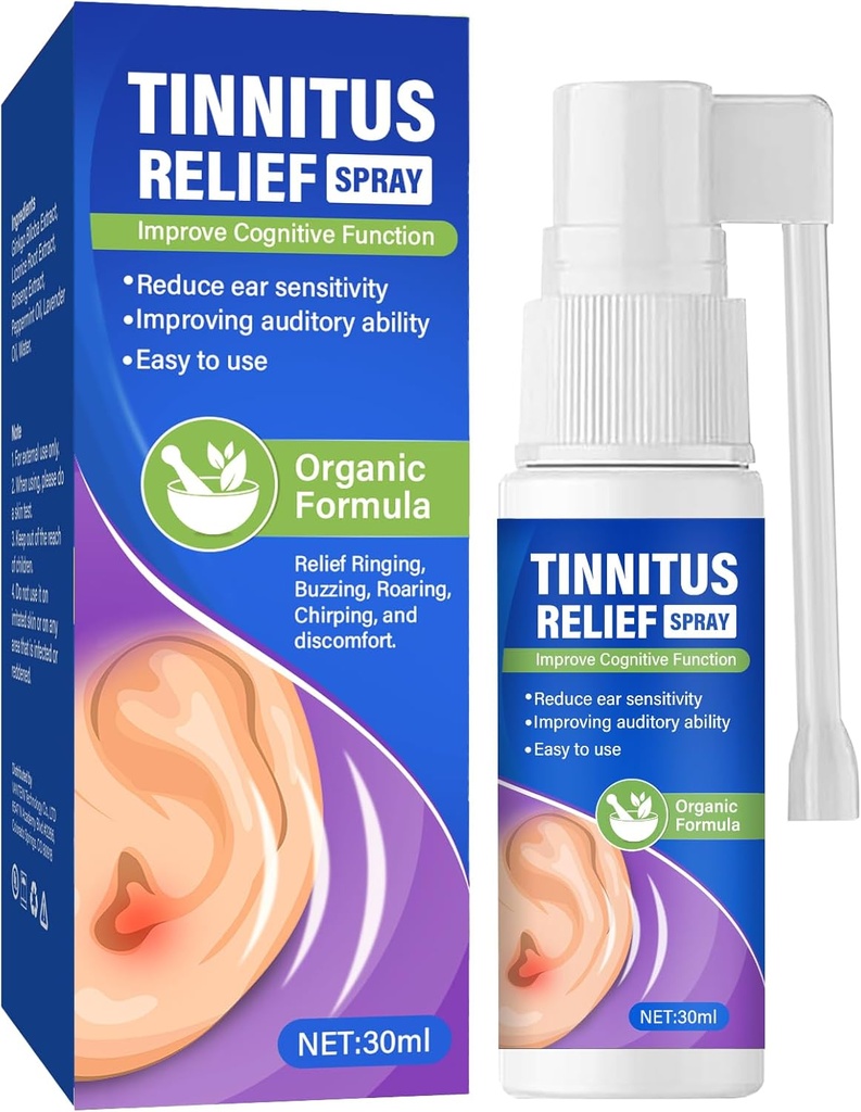 Tinnitus Rêliêf for Ringing Ears、Tinnitus の処置のための有効な Tinnitus Rêliêf のスプレー、Rêliêves Tinnitus、耳の背部、耳の不快、および Earache、30 ml のための耳ワックスの取り外しのスプレー