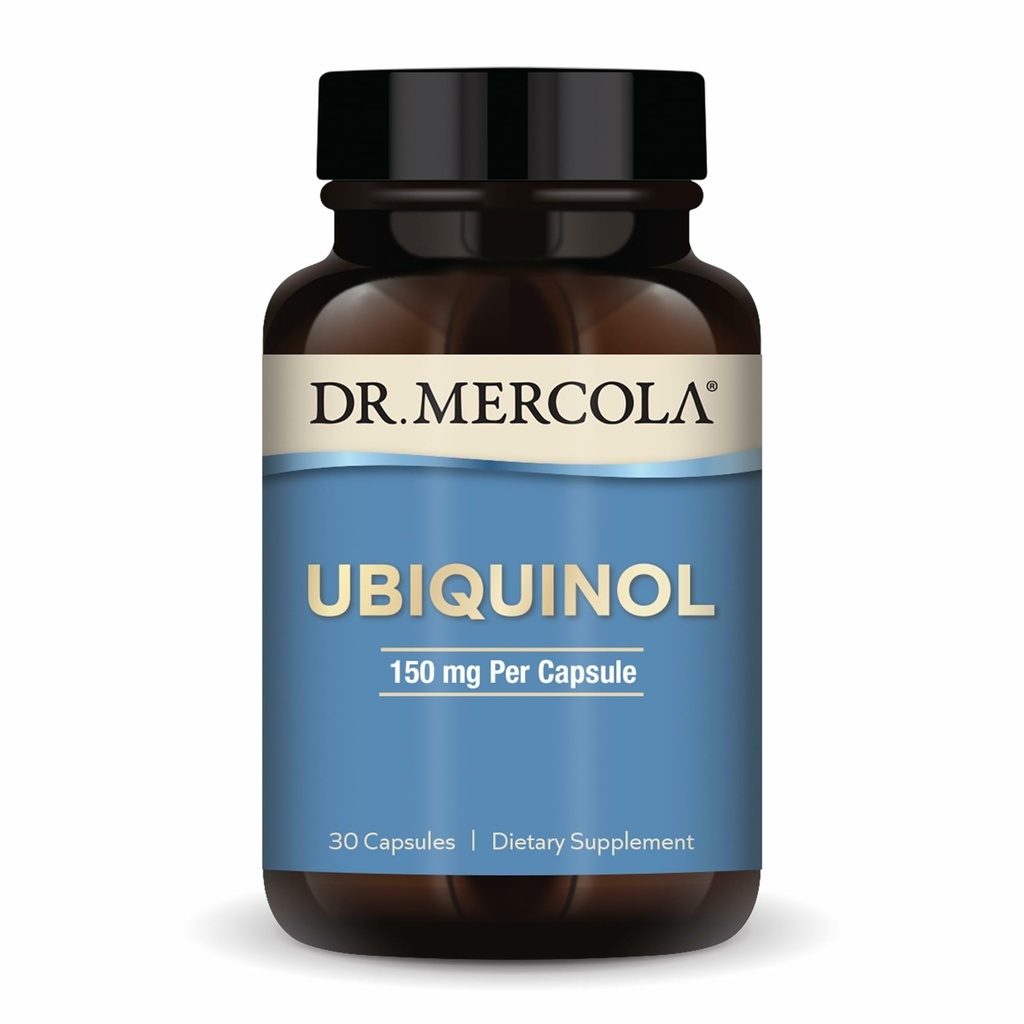 Mercola Ubiquinol 150 mg, 30 サービング (30 カプセル), サプリメント, エネルギー生産をサポート, 非GMO