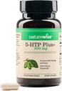 NatureWise 5-HTP 200mgは、コファクタビタミンB6とグリコニア種子からのサプリメント - 気分のサポートと大人のための自然な睡眠補助金 - 遅延リース、ビーガン - 30カウント[1ヶ月の供給]