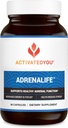 ACTIVATEDYOU AdrenaLife- Calmness and Relaxation ストレスリリーフのためのアレンサルサポートサプリメント, 休息, 集中エネルギーw /マグネシウム, ビタミンB12, & ロゼアエキス (90カプセル)