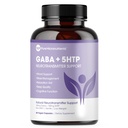 純粋な5-HTP(5-Hydroxytryptophan)プラスGABAサプリメント - 睡眠、気分&ストレス管理 - 60ベジギーキャップ
