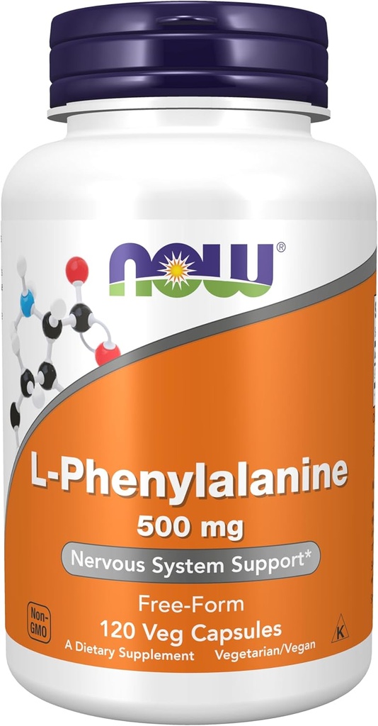 NOWの食糧補足、L-Phenylalanine 500のmgの神経系サポート*、アミノ酸、120のベジのカプセル