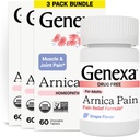 Genexa Arnicaは痛みの軽減の方式のためのタブレットを錠剤にします | 筋肉と関節の痛み、痛みを軽減し、そして緊張 | おいしい有機ブドウの味 | ホメオパシーの救済はきれいにしました | 300 咀嚼可能なタブレット (3 パック)