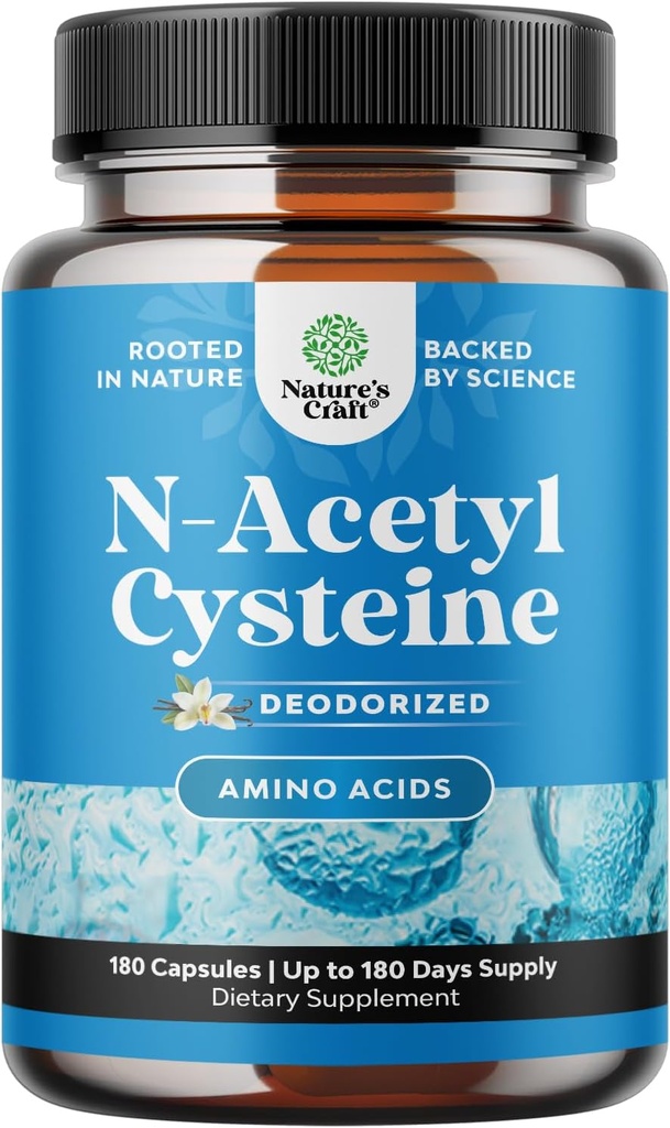 NAC の補足 N アセチル Cysteine 600mg - 有効なビーガン高い吸収 NAC 600mg のカプセルのレバーの清潔な Detox のための Glutathione の前駆体及び修理 プラス 肺の健康および免疫サポート (180ct)