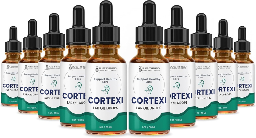 (10パック)Cortexiの耳はCortexiの健康なEardrumオイル サポート精油10のびんの健康な耳の優れたブレンドを低下させます