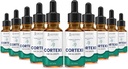 (10パック)Cortexiの耳はCortexiの健康なEardrumオイル サポート精油10のびんの健康な耳の優れたブレンドを低下させます