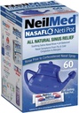 NeilMed NasaFlo 60 Premixed PacketsとUnbreakable Neti Pot