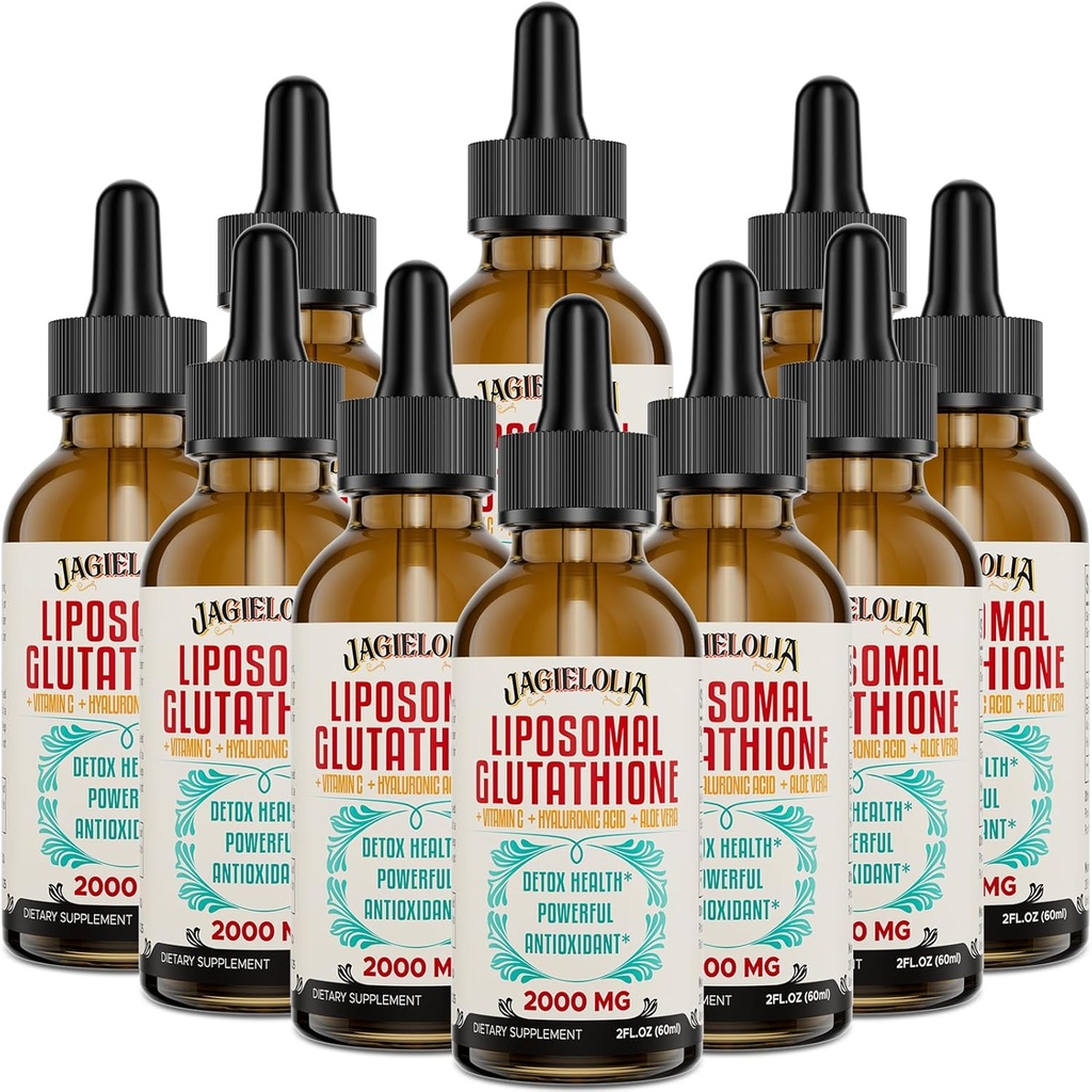 Liposomalのグルタチオンの液体2000MG – 女性のための酸化防止デトックスの補足 & 男性, 老化の防衛, 肝臓機能 & エネルギー, ヒアルロン酸酸 + アロエベラ + ビタミンCと, ナチュラル&ビーガン, 20 FL.OZ