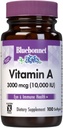 Bluebonnet Nutrition Vitamin A 10,000 IU from Deep Sea, Cold Water, Fish Oil - For Eye Health & Immune Function* - Gluten Free - Dairy Free - Molecularly Distilled - 100 Softgels - 100 Servings