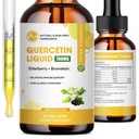 Quercetin の液体の低下- Quercetin は Pills 及びカプセルより 700mg - 4X より強く- 1 の Quercetin で免疫の健康の呼吸の健康のスキン ケアのための Bromelain のエルダーベリー ビタミン- 2 Fl Oz を補います