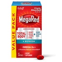 MegaRed Omega-3のブレンドの合計ボディ+500mg Softgelsを、(びんの65の計算)、容易にあなたの中心、接合箇所、頭脳及び目を支えるためにKrillオイルを吸収しました