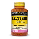 MASON NATURALレシチン1200mg - 健康な心臓血管系は、肝臓と生殖の健康、100 Softgelsを促進します