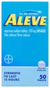 Aleveの痛みのReliever/Feverの減力剤220のmgのタブレット、50の計算