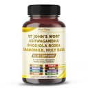 St. John's Wort Ashwagandha Rhodiola Rosea Chamomile - アメリカ製
