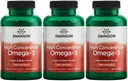 スワンソン高濃度オメガ-3魚油 - エッセンシャル脂肪酸 - (120 Softgels、680mg各) 3パック