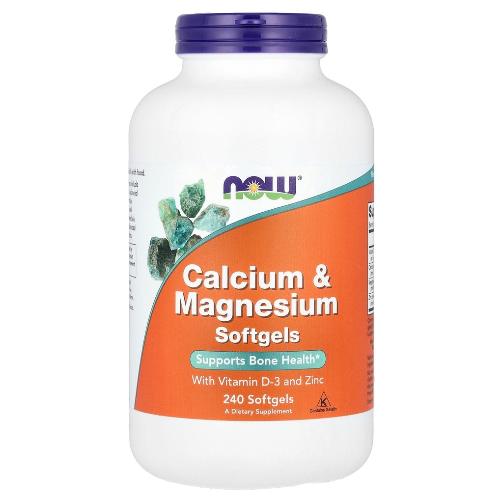 NOWの食糧、カルシウム及びマグネシウム+ D - 240 Softgels