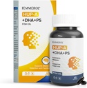 Phosphatidylserine 120mg Omega 3 DHA 60 Softgels with Huperzine A for Elderly Kids Brain Health and Cative Support Supplements - 脳機能のPhosphatidylserineをDHAで改善する