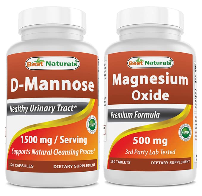 ベストナチュラルD-Mannose 1500mg&マグネシウム酸化物500mg