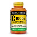 MASON NATURALビタミンC 1,000 mg Plus Rose HIPSとBioflavonoidsコンプレックス - 健康な免疫システム、抗酸化剤、エッセンシャル栄養素、90錠をサポート