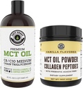 Left Coast Performance 32oz Premium MCT Oil and 16oz Vanilla MCT + Collagen Powder
