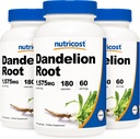 Nutricost Dandelion Root 525mg、180カプセル(3瓶) - 1575mg サービング、非GMO、グルテンフリー