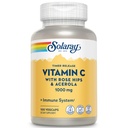 SOLARAYビタミンC 1000mg - タイムリリースビタミンCカプセルw /ローズHIPSとBioflavonoidサポートのためのAcerola - 2ステージ、オールデイ免疫サポート - ビーガン、60デイ保証、100サービング、100ベジーキャップ