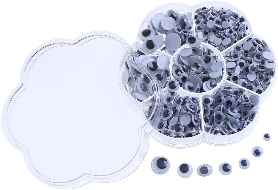 DECORA 800の部分は自己接着DIYのスクラップブッキングの技術のおもちゃの付属品(分類されたサイズ)とのゴグリーの目を見ます